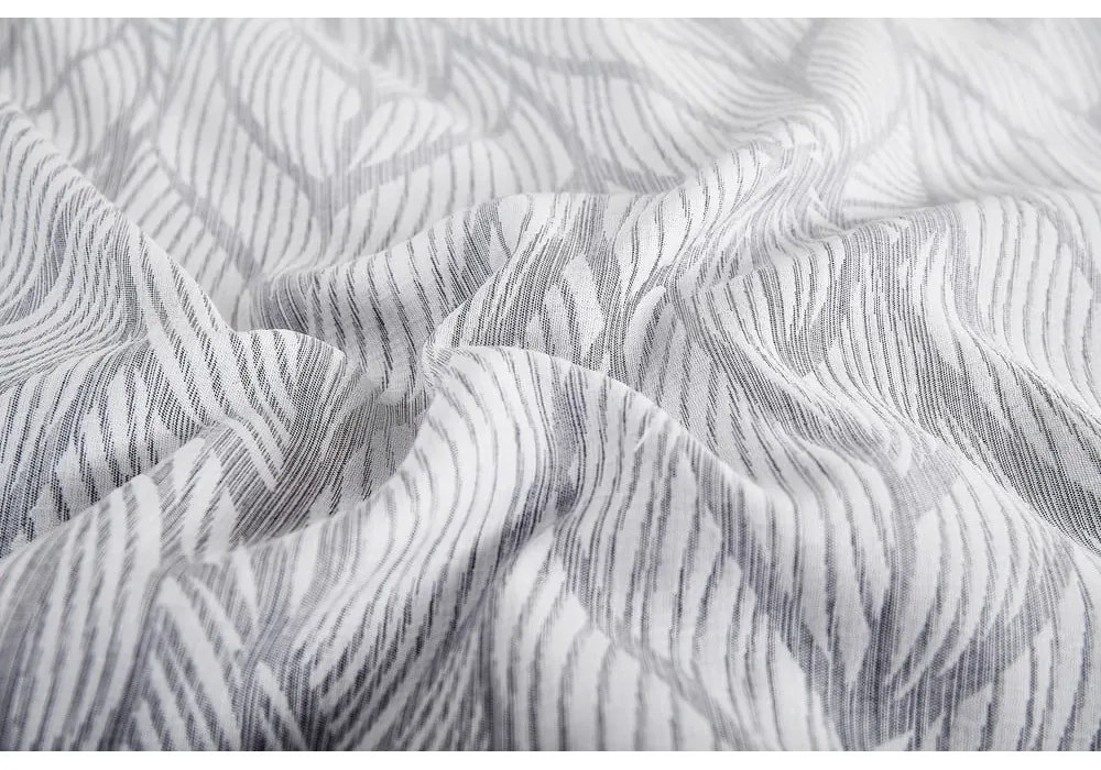 Сиво единично спално бельо от жакард 140x200 cm Florida – My House