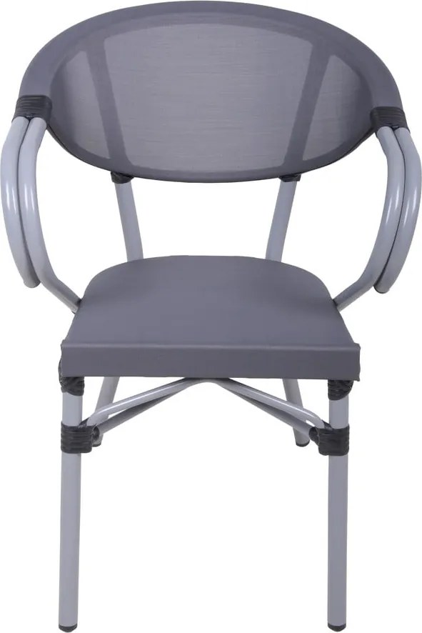 Сив метален градински стол Toskana – Garden Pleasure