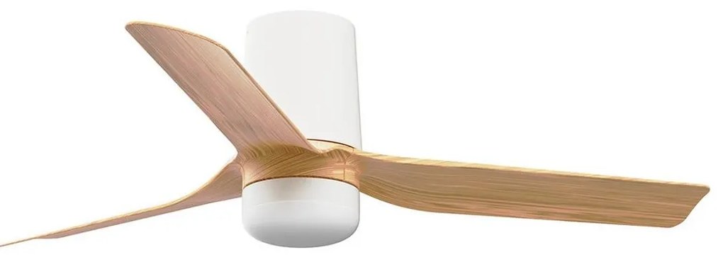 FARO 33833WT-1TW-LED Димируем вентилатор MINIPUNTTUB S 10W/230V кафяв/бял Ø 90 см WT + д.у.