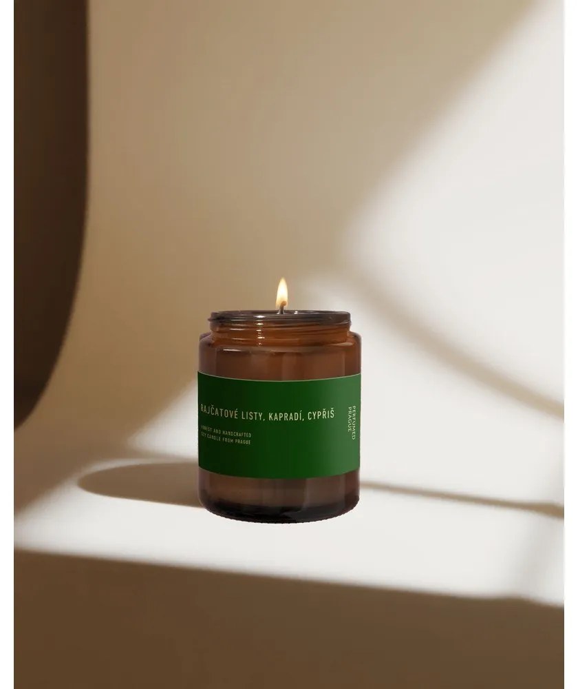 Ароматна свещ от соев восък #80 Tomato Leaf, Cypress, Fern – Perfumed Prague