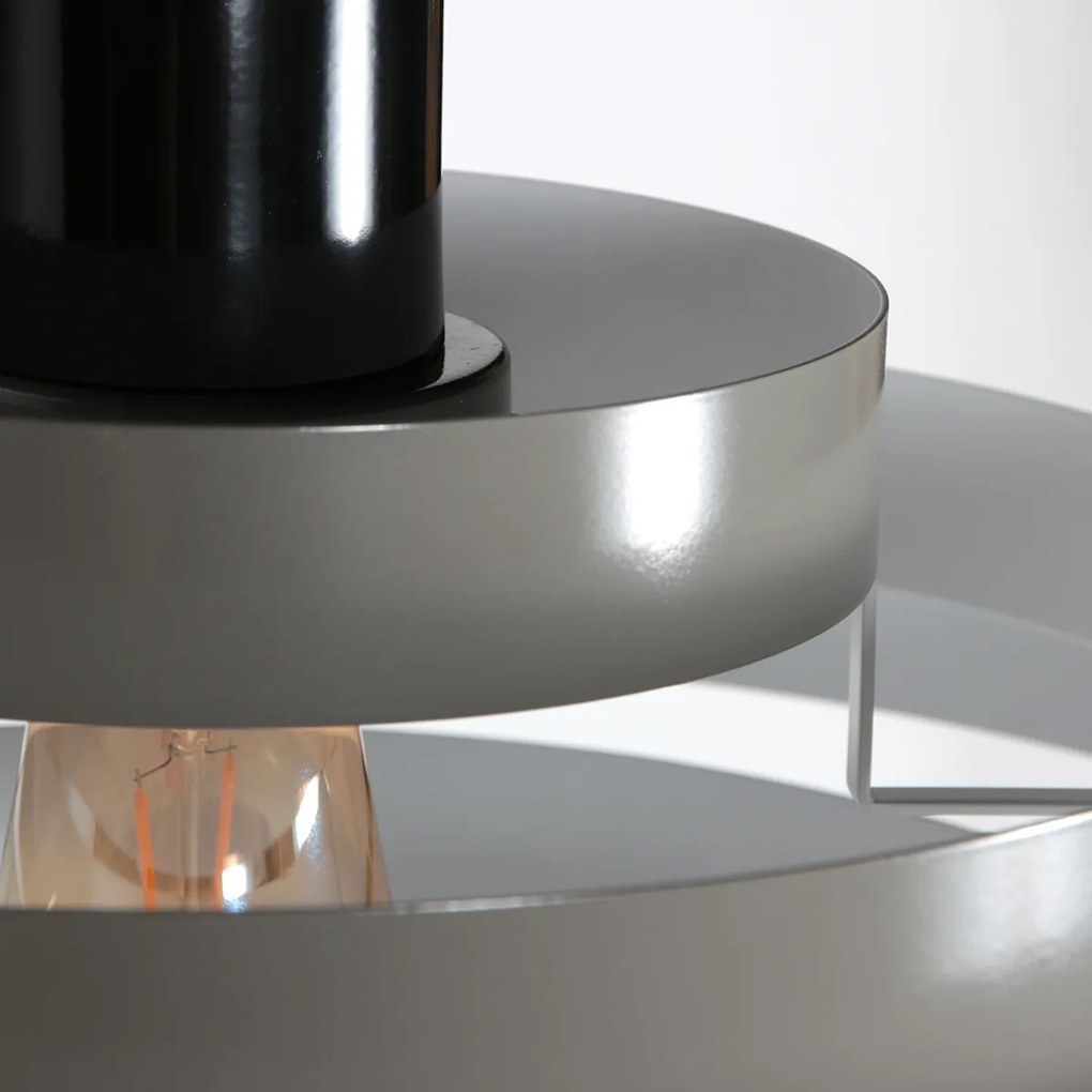 Retro hanglamp groen rond - Halo Cirque