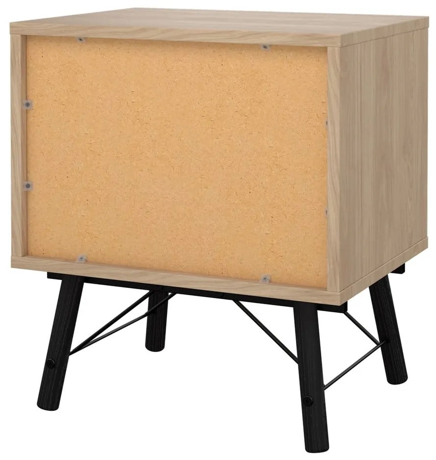 Нощно шкафче в дъбов декор в естествен цвят Ry - Tvilum