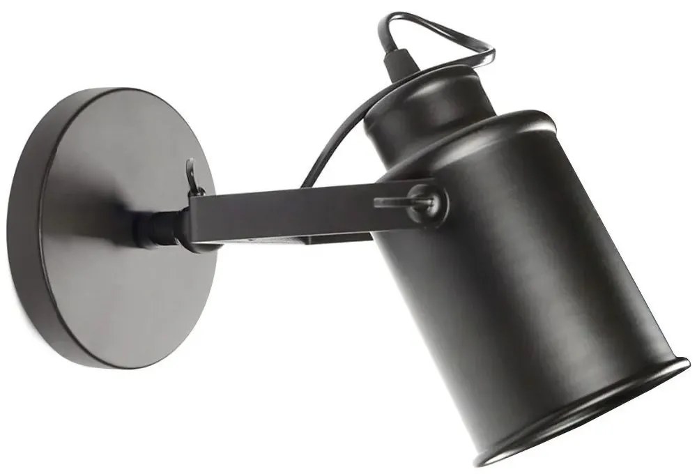 Прожекторен аплик Black E27 APP486-1C