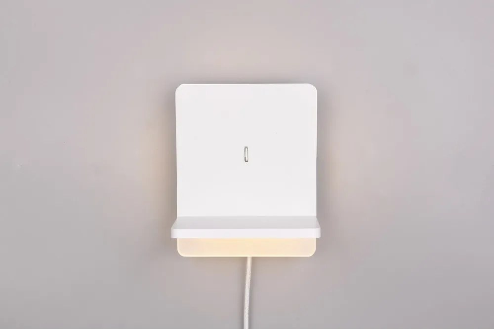 Бяла LED затъмняваща се стенна лампа Fairfield – Trio