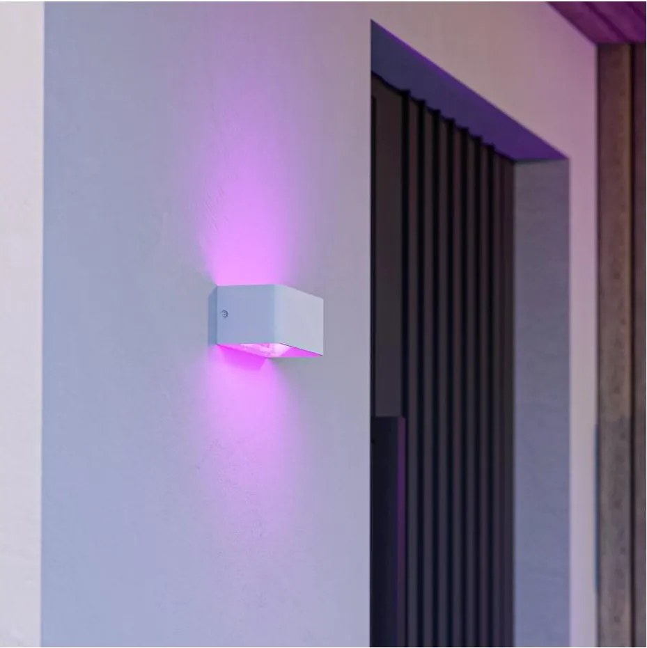 Eglo 901955 - LED RGBW димируемо външно стенно осветително тяло SANIA-Z LED/10W/230V IP55 бяло