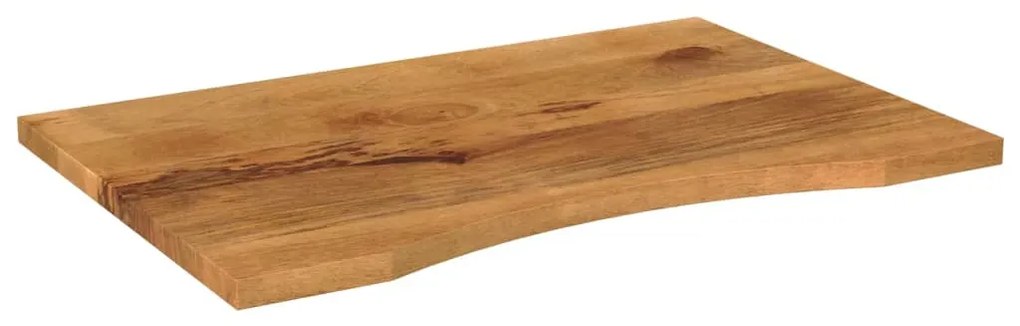 370209 vidaXL Плот за бюро с извивка 100x50x2,5 см грубо мангово дърво масив