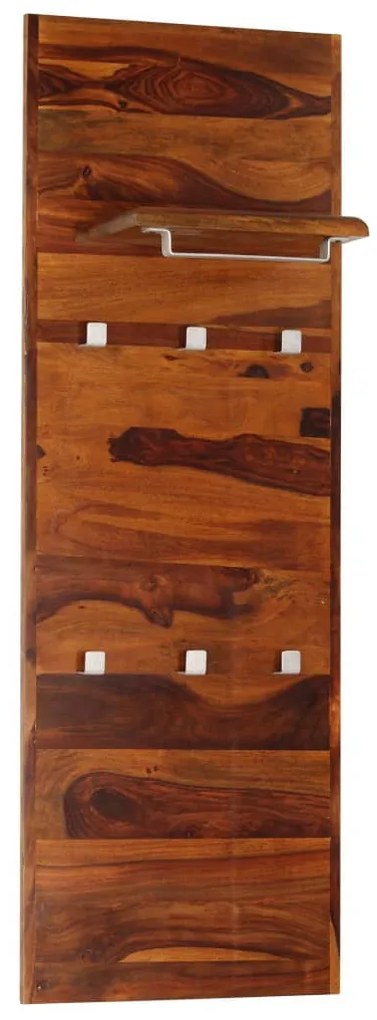 246351 vidaXL Закачалка за дрехи, акациева дървесина масив, 118x40 см