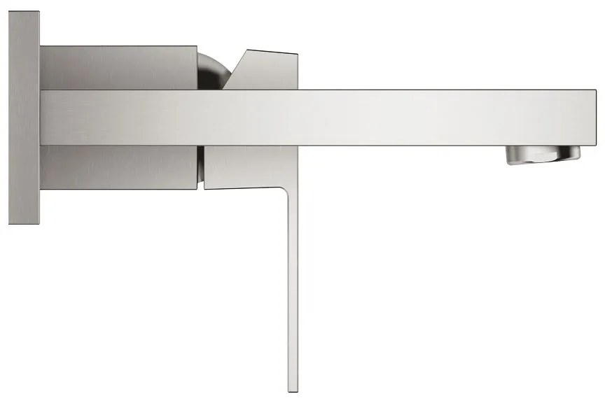 Кран за мивка стена Grohe Eurocube-Дължина 17 cm.-Silver Mat