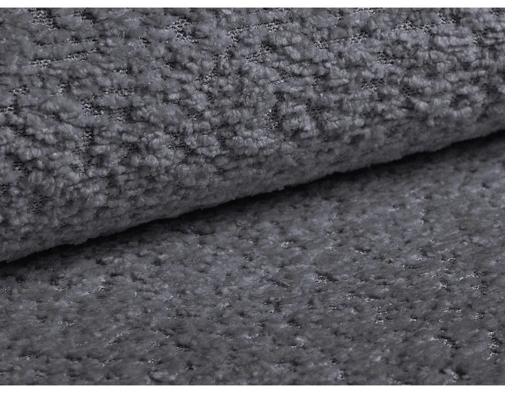 Тъмносива възглавница за диван от прежда с примки от букле Kemi – Cosmopolitan Design