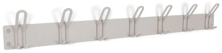 Кафяво-сива метална стенна закачалка 100 cm Miles – Spinder Design