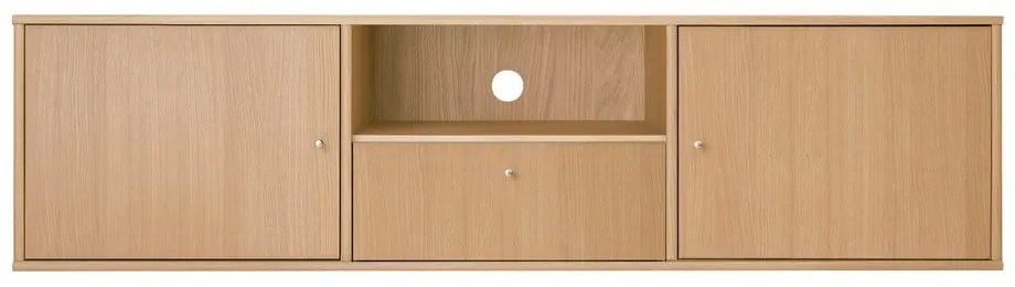 Маса за телевизор от декор от дъб в естествен цвят 161x42 cm Mistral – Hammel Furniture