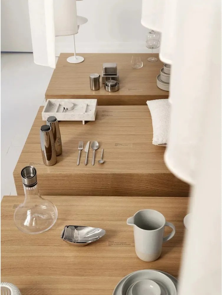 Черни десертни вилици в комплект 4 бр. от неръждаема стомана за 4 души Stella – Blomus