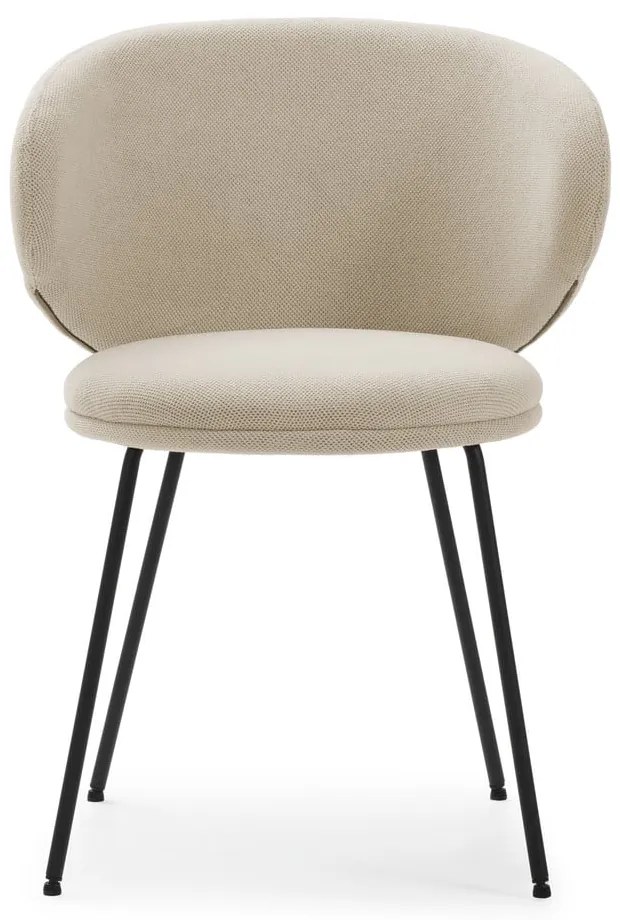 Бежови тапицирани трапезни столове в комплект 2 бр. Rush – Marckeric
