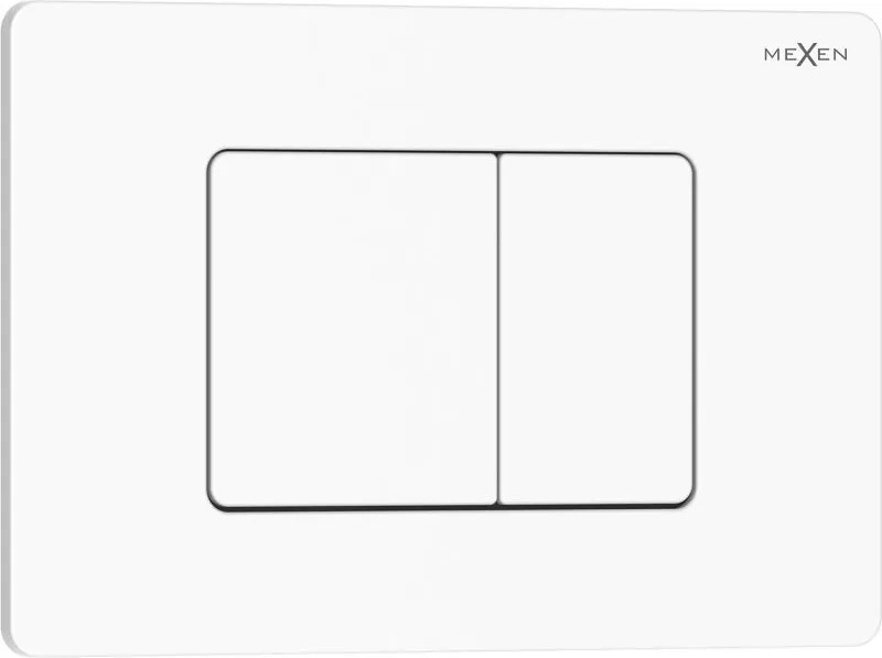 Mexen Tex 05 бутон за промиване неръждаема стомана, бял лъскав - 6105-01