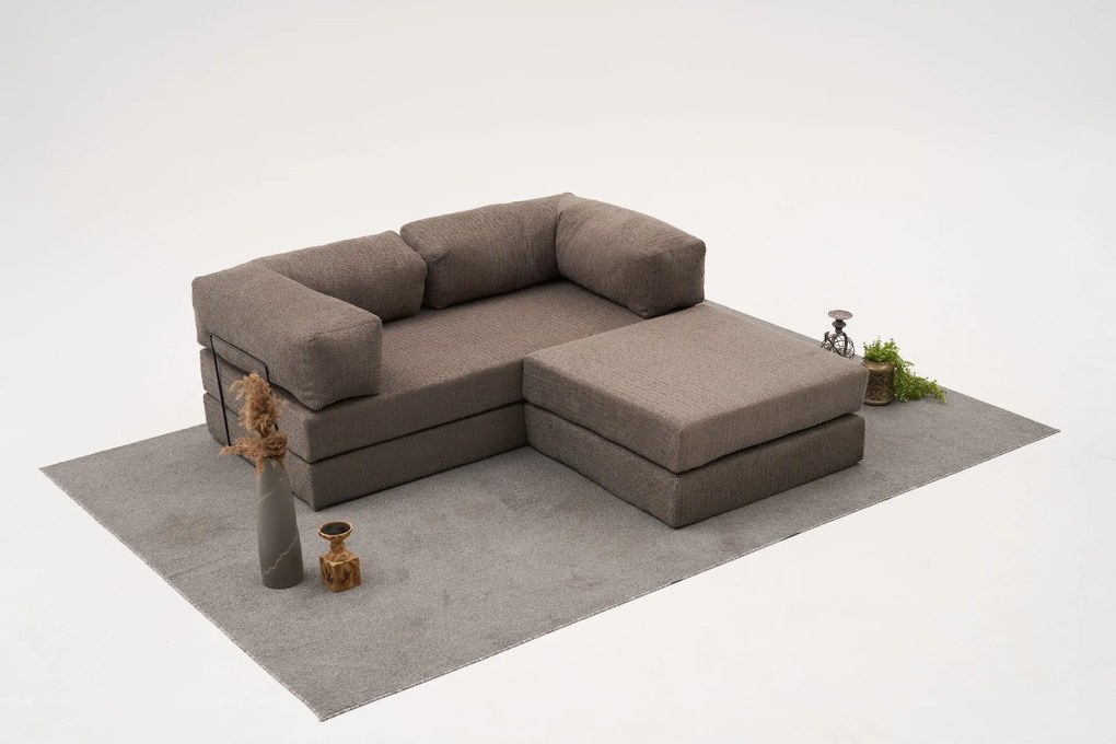 Ъглов диван Comfort Mini, цвят Сив