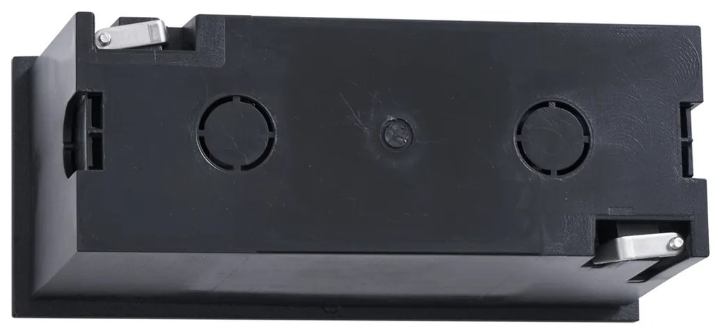 Модерна вградена стенна лампа черна 16 см вкл. LED IP65 - Mert