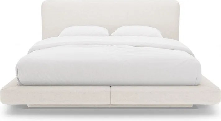 Бежово двойно легло 200x200 cm тапицирано Linea – Micadoni