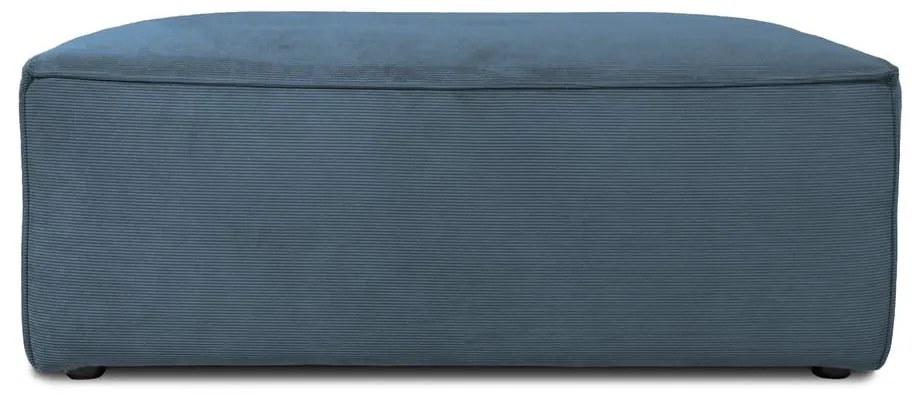 Синя табуретка за крака от рипсено кадифе Sting – Scandic