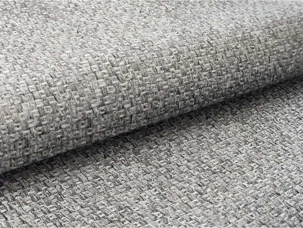 Сиво двойно тапицирано легло с място за съхранение и включена подматрачна рамка 140x200 cm Mano – Makamii