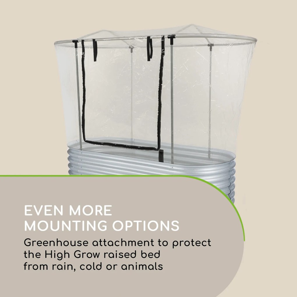 Blumfeldt High Grow Top 200, приспособление за градинско легло парник 200x115x100cm стоманена тръба PVC