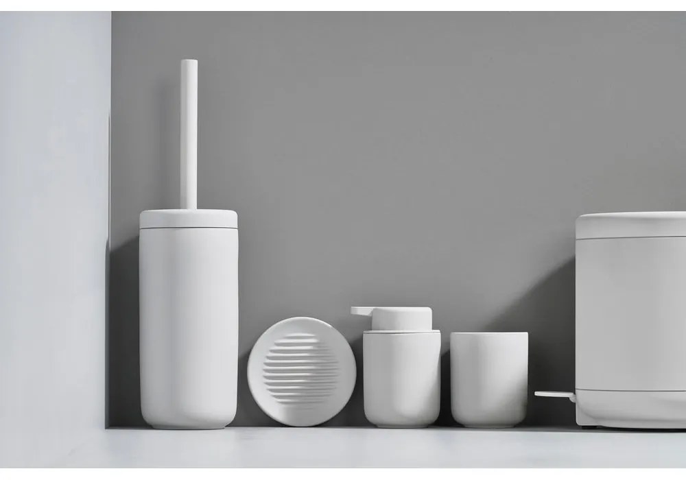 Сива керамична чаша за четки за зъби Ume - Zone