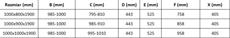 Mexen Omega-3S душ кабина 3-стенна, плъзгаща се 100x80 см, прозрачна, хром + плоска тава - 825-100-080-01-00-3s-4010