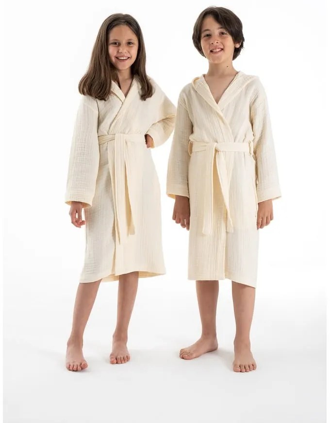 Кремава муселинова детска хавлия размер 9-10 години Muslin – Foutastic