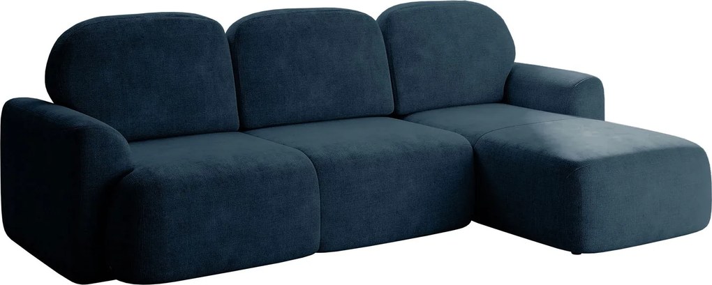 Ъглов диван Nabu-Синьо-Десен
