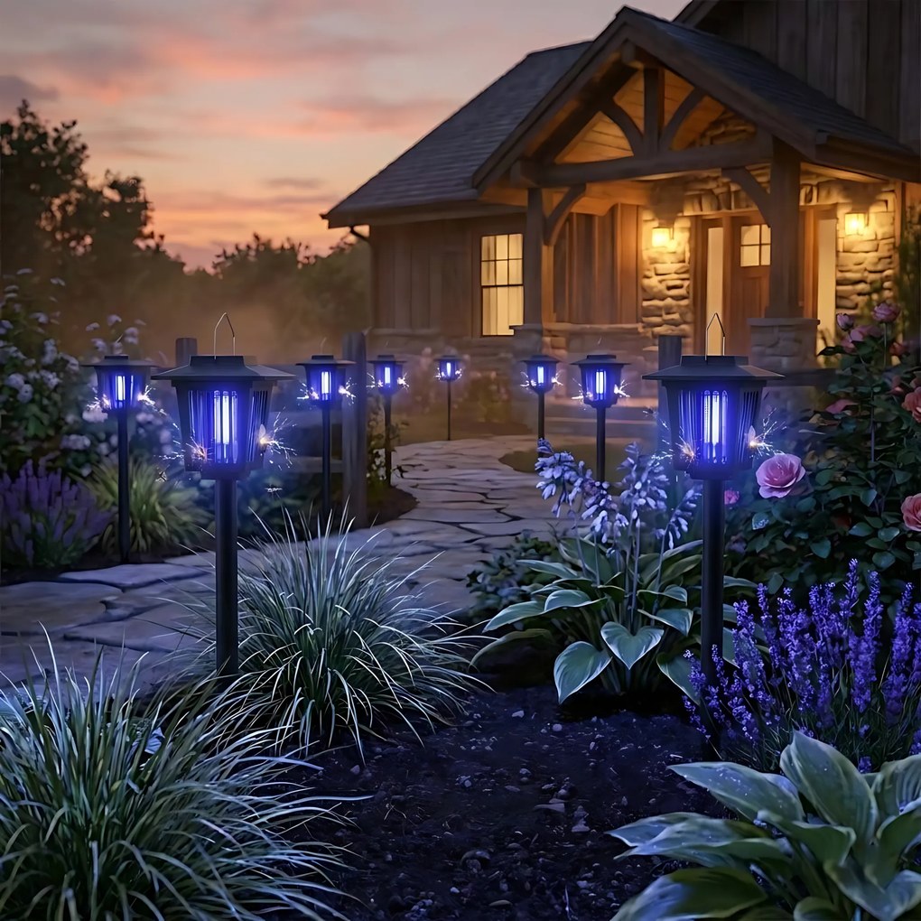 СОЛАРНА ГРАДИНСКА ЛАМПА срещу насекоми LED J-22 Black