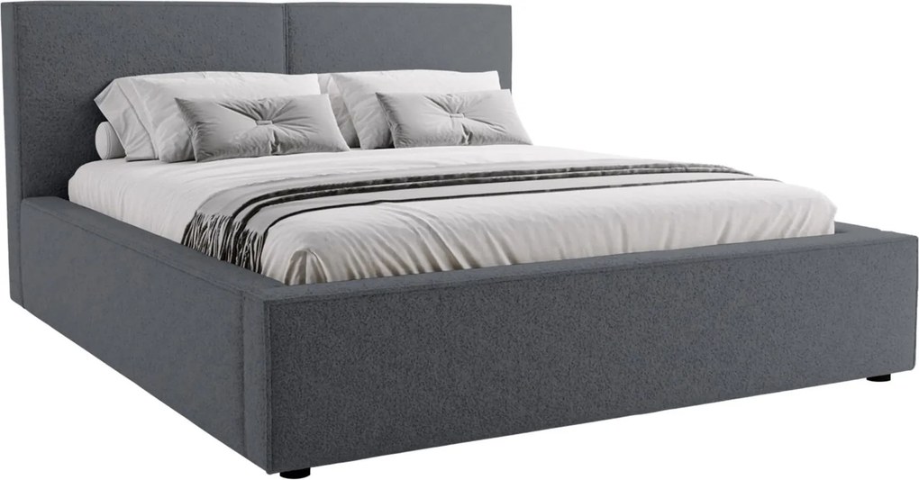 Тапицирано легло Santos-Тъмно сиво-180 x 200