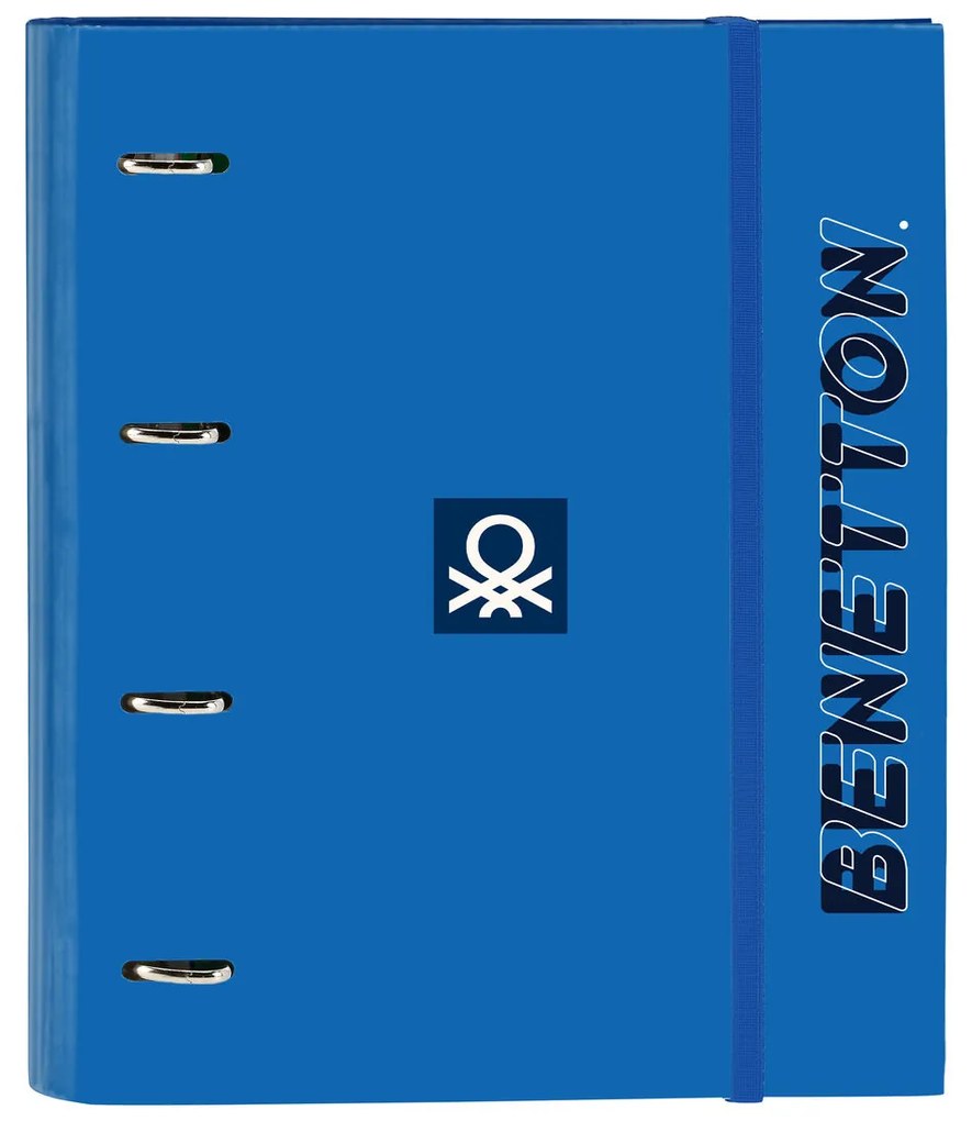 Папка с пръстени Benetton Deep water Син (27 x 32 x 3.5 cm)