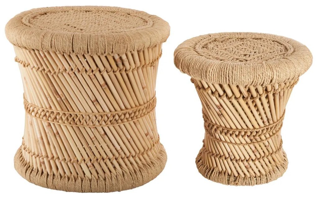 Помощна маса atmosphera Ilyan, 30/37 cm, 2 бр - Черен