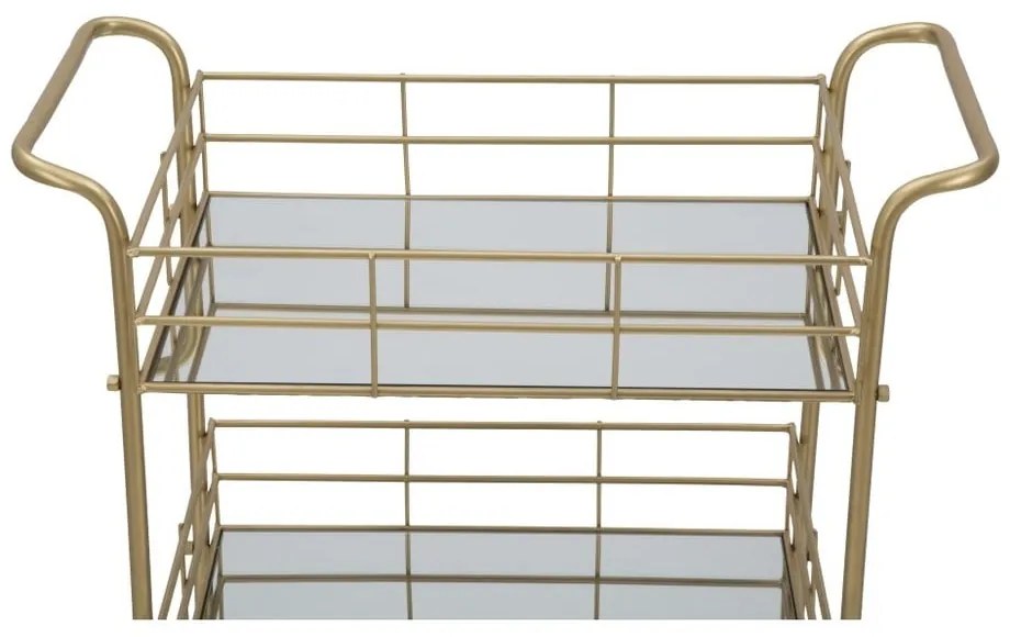 Количка за сервиране на 3 нива със златен дизайн Reo Carrello - Mauro Ferretti