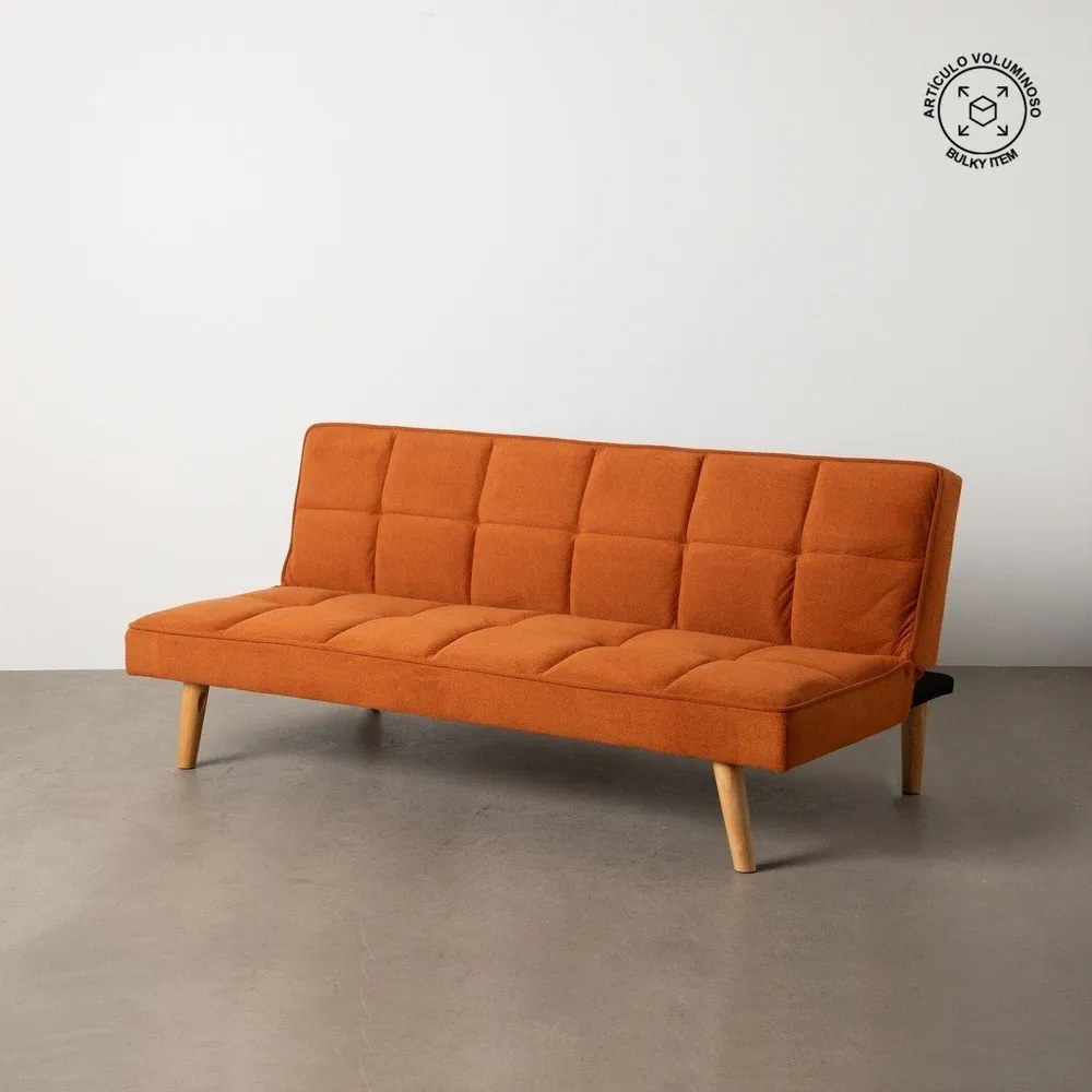 Шенилов разтегателен диван в тухлен цвят 175 cm – Ixia