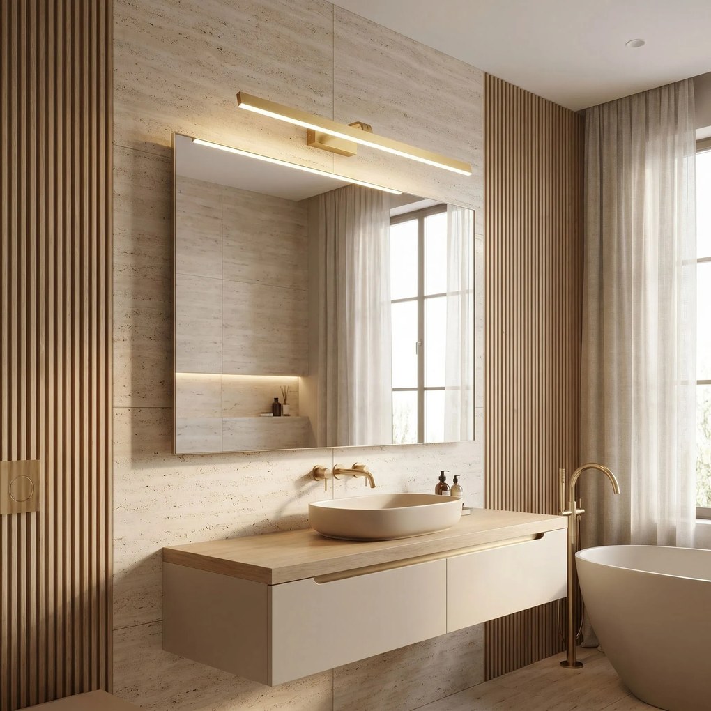 LED аплик за баня SWE009-1W 73cm BRUSH GOLD