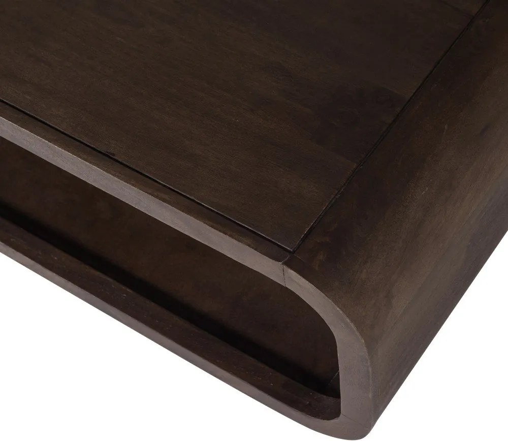 Масичка за кафе от масивно манго в тъмно естествен цвят 60x120 cm Kinu – WOOOD