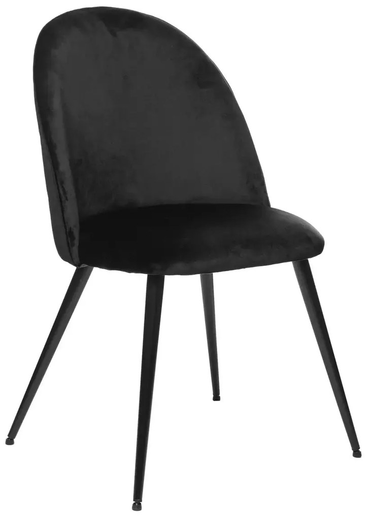 Трапезен стол atmosphera Slano, Велур - Син