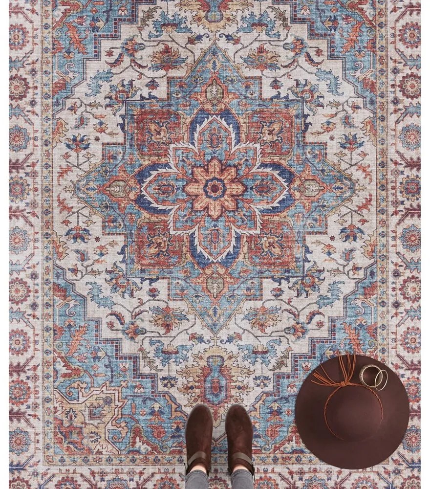 Червен и син килим , 200 x 290 cm Anthea - Nouristan