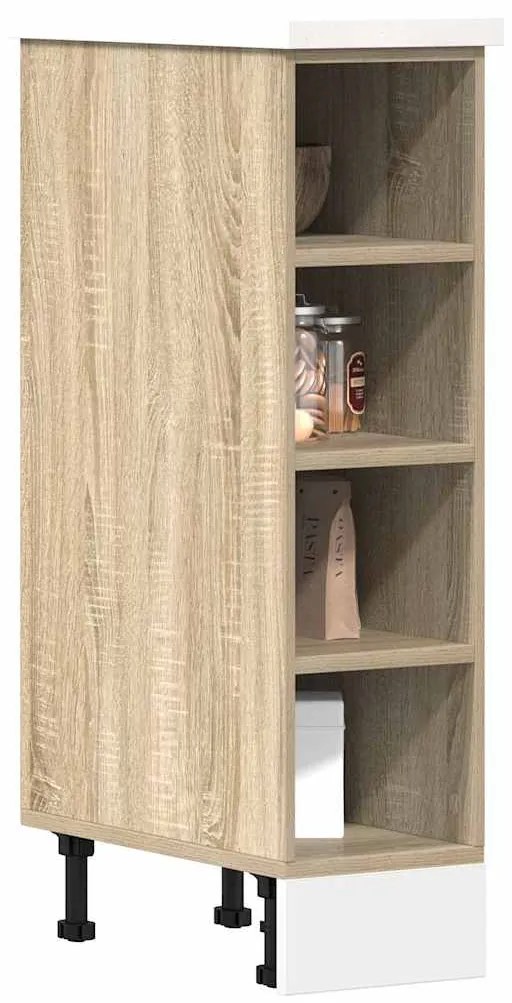 854186 vidaXL Долен шкаф Riga Дъб Сонома 20x44,5x81,5 см, инженерно дърво