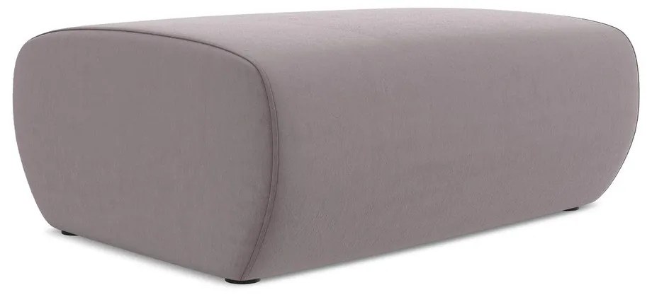 Кадифена табуретка в цвят лавандула Kapua – Makamii