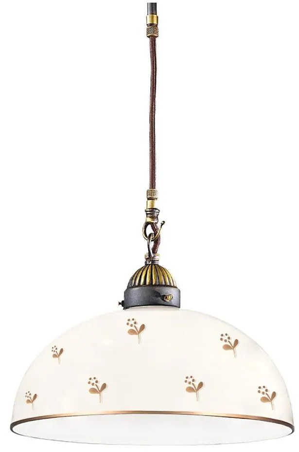 Kolarz 731.30.171- Полилей на кабел NONNA 1xE27/75W/230V Ø 30 см, с форма на цвете, розово злато