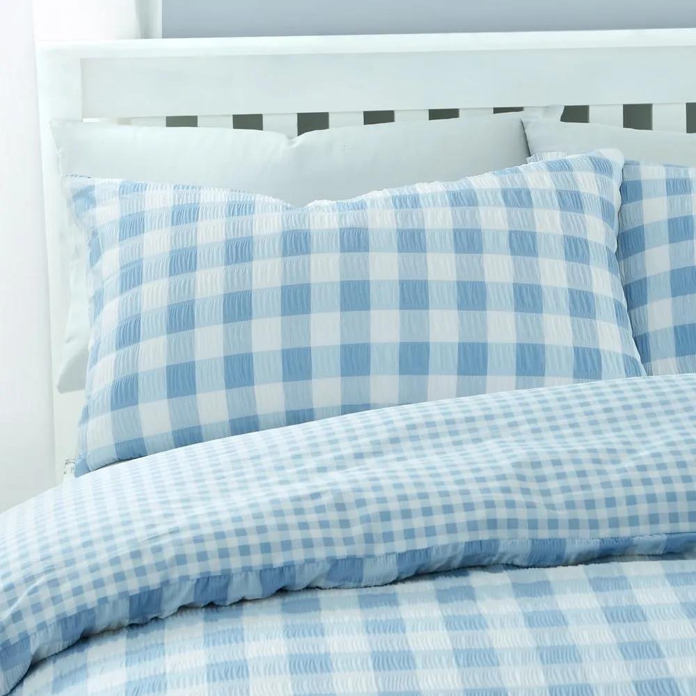 Синьо спално бельо за двойно легло 200x200 cm - Catherine Lansfield