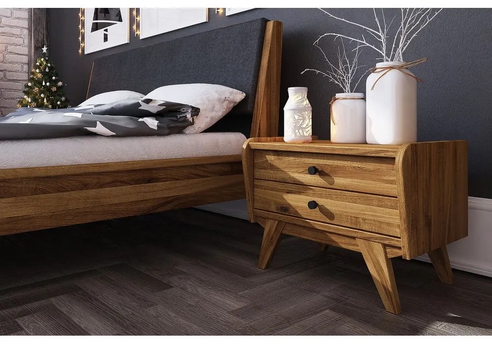 Нощно шкафче от дъбова дървесина Retro 1 - The Beds