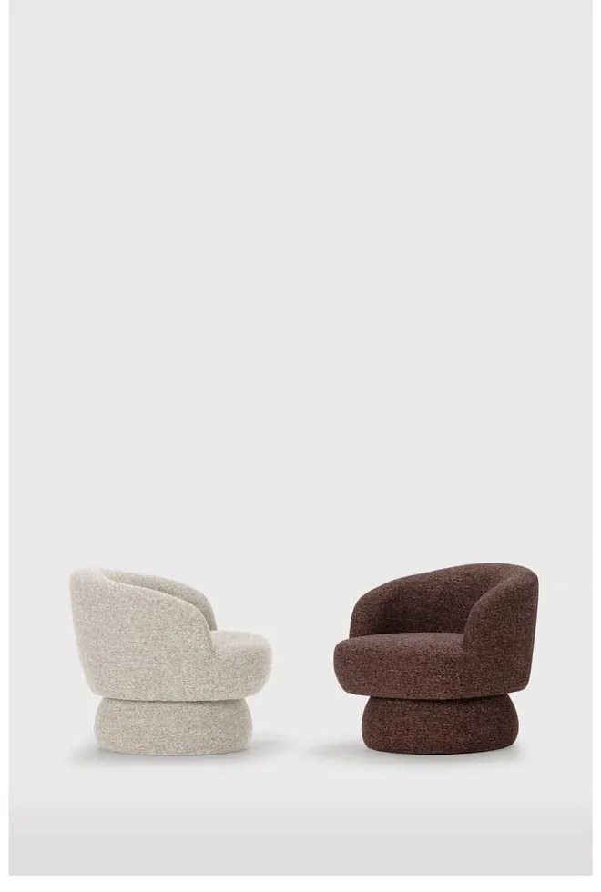 Бежово въртящо се кресло Dali – MOME