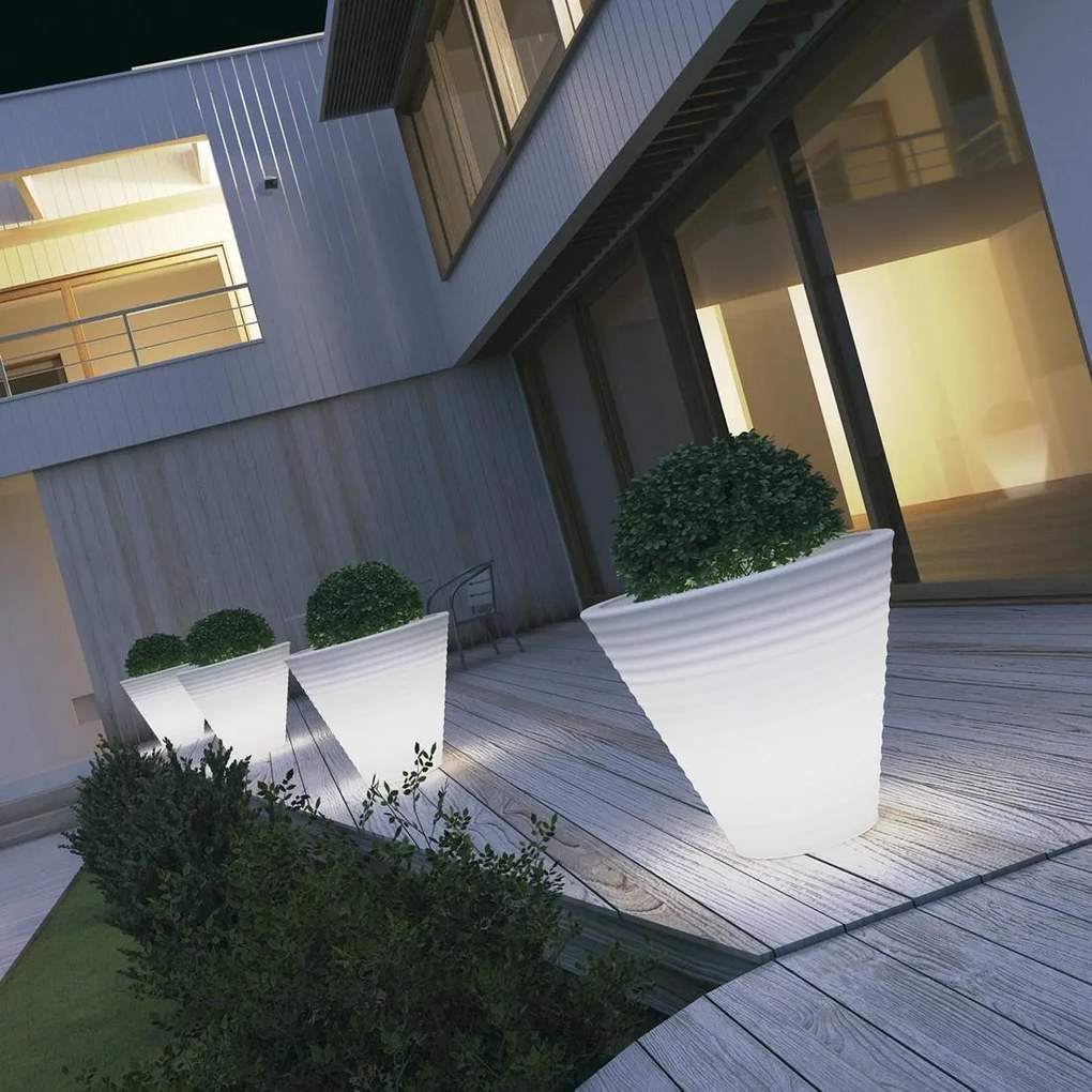 Teraplast - Кашпа с осветление VASO AFRICA L.LUCE OUTDOOR 80 NEUTRO