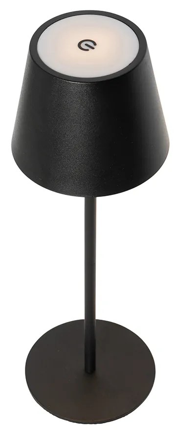 Комплект от 2 настолни лампи черни с димер и акумулаторна - Murdock