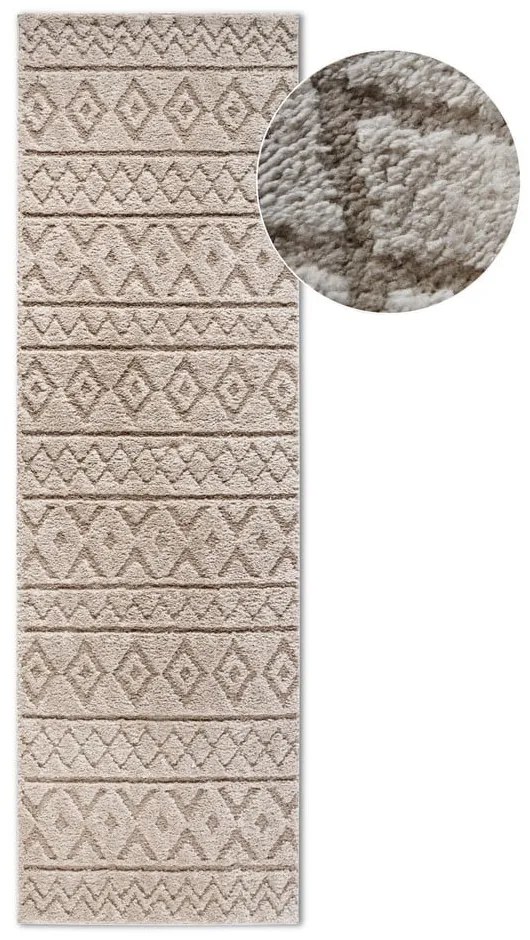 Бежова пътека 80x240 cm Carpet Itinerance Beige – Elle Decoration