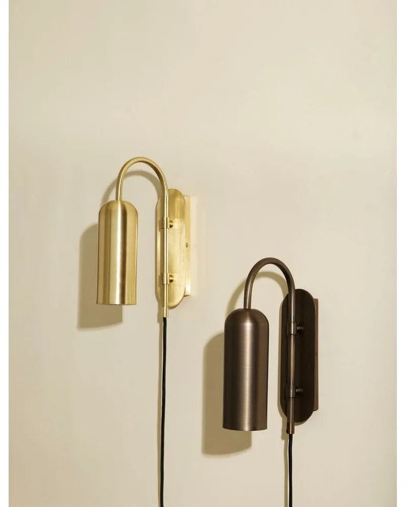 Стенна лампа златна Zenith – Hübsch