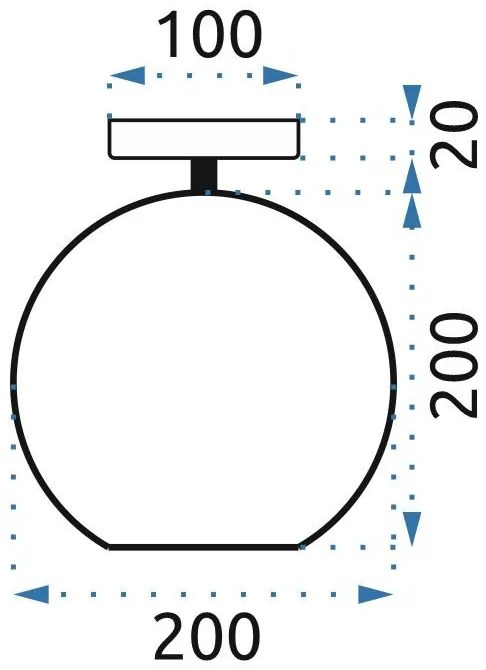 Плафон с кристали APP599-1C