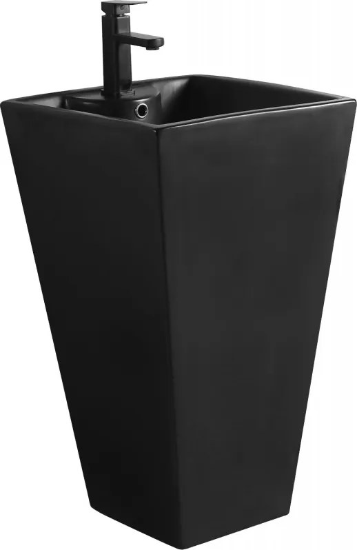 Mexen Pia свободно стояща мивка 47 x 47 см, черен мат - 26104770